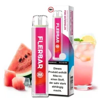 Flerbar Einweg Vape | Pink Watermelon | 600 Z&uuml;ge |...