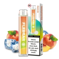 Flerbar Einweg Vape | Peach Ice | 600 Züge | Nikotin 20 mg