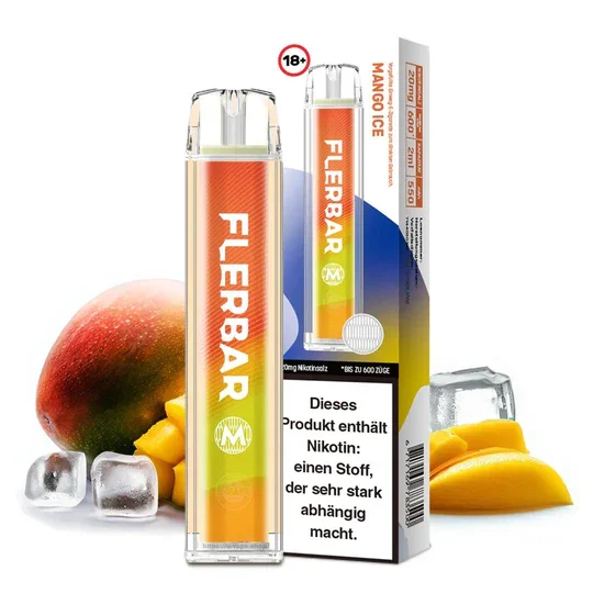 Flerbar Einweg Vape | Mango Ice | 600 Züge | Nikotin 20 mg