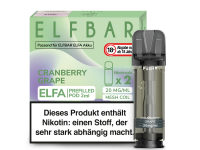 ELFBAR ELFA Pod | Cranberry Grape | 20mg Nikotin | 2er Pack