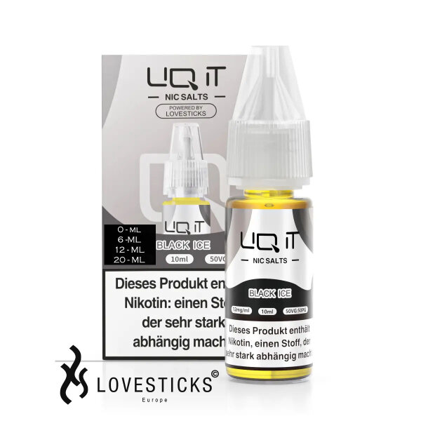 Lovesticks LIQ IT 10ml - Black Ice - Nikotinfrei