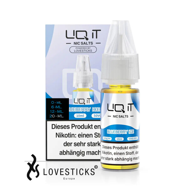 Lovesticks LIQ IT 10ml - Blueberry Ice - Nikotinfrei