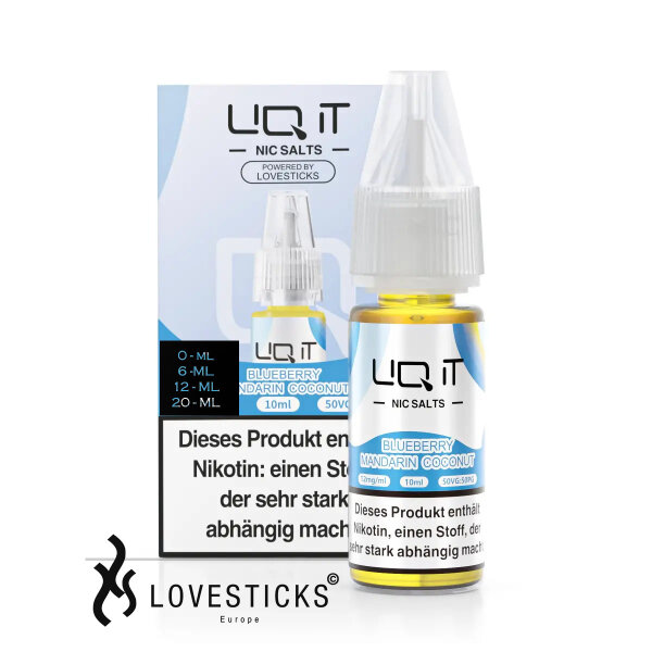 Lovesticks LIQ IT 10ml - Blueberry Mandarin Coconut - 12 mg/ml