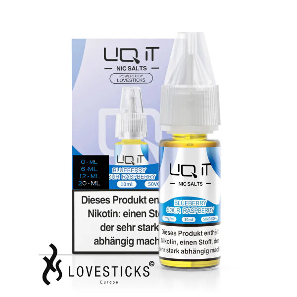 Lovesticks LIQ IT 10ml - Blueberry Sour Raspberry - 12 mg/ml