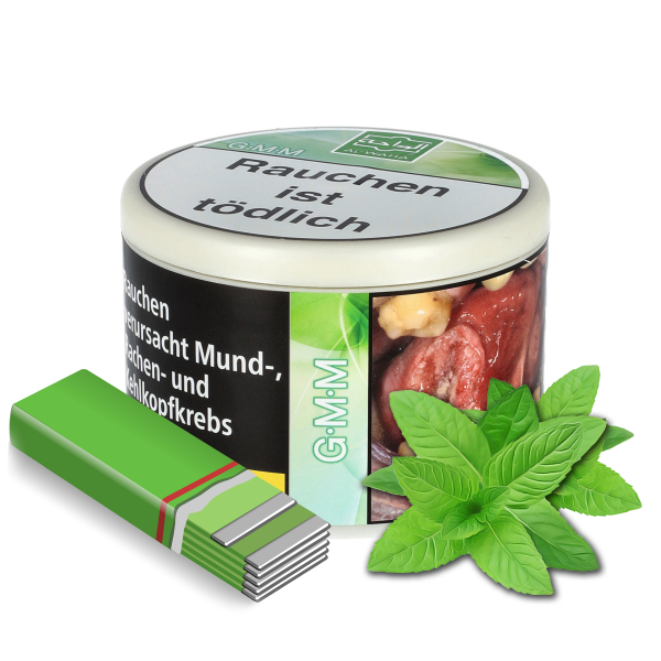 Al Waha Pfeifentabak - G.M.M 100g Kaugummi Minze