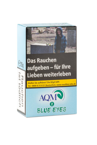 AQM Aqua Mentha - Blue Eyes - Shisha Tabak - 25g 10er