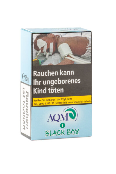 AQM Aqua Mentha - Black Box - Shisha Tabak - 25g 10er