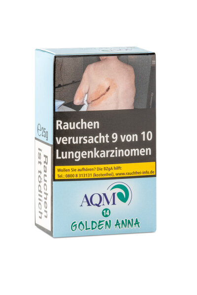 AQM Aqua Mentha - Golden Anna - Shisha Tabak -25g 10er