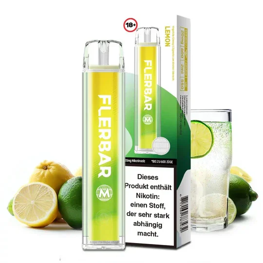 Flerbar Einweg Vape | Lemon | 600 Züge | Nikotin 20 mg