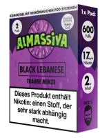 Almassiva Pod | Black Lebanese | Nikotinhaltig 17mg | 2er...