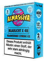 Almassiva Pod | Blaulicht X 4B | Nikotinhaltig 17mg | 2er...