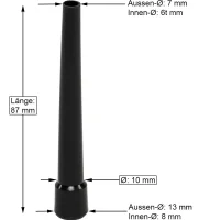 AO | Hygienemundstücke XL | 50er Pack | Schwarz