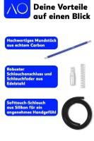 AO | Carbon Schlauchset 18/8 | Blau