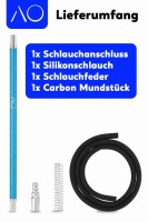 AO | Carbon Schlauchset 18/8 | Hellblau