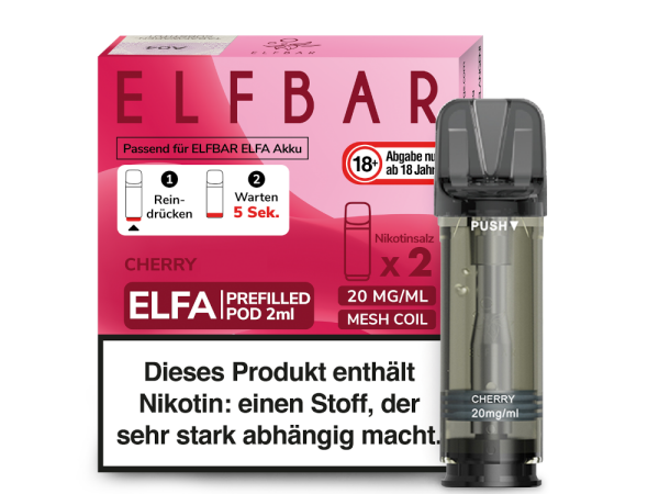 ELFBAR ELFA Pod | Nikotin Frei | Mix Berries | 2er Pack