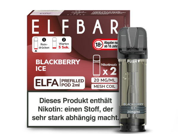 ELFBAR ELFA Pod | Grape Ice | 20mg Nikotin | 2er Pack