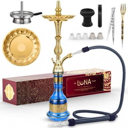Luna Tradi Shisha Komplettset - Bowl Blau